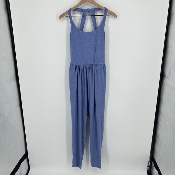 Halara jumpsuit womens large u neck pocket harem active casual workout nwt - Picture 3 of 11